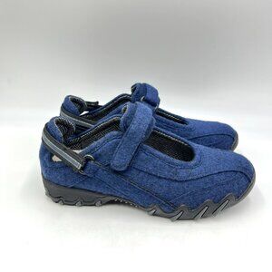 Allrounder By Mephisto Womens Size 6 Niro Blue Mary Jane Comfort‎ Flats Shoes